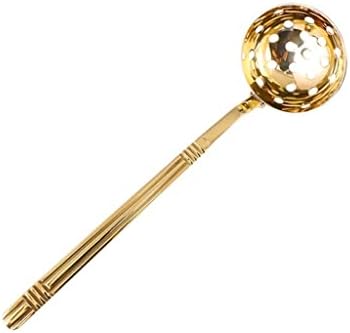 Copper Cooker Skimmer with Colander Ladle Strainer