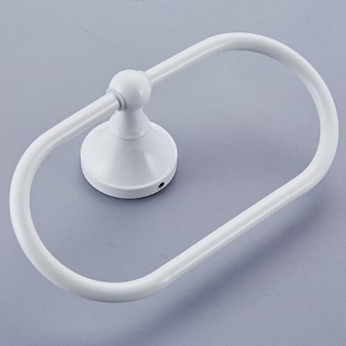 LIOOBO White Wall Mounted Towel Holder
