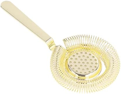 Beufee Cocktail Strainer - Gold Stainless Steel Bar Strainer for Bartending