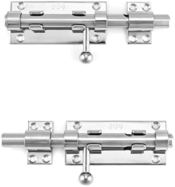 QWORK 8-Pack Sliding Bolt Gate Latch