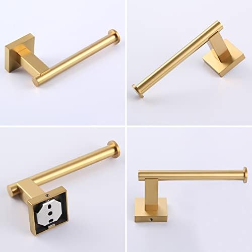 Suyar Brushed Gold Toilet Paper Holder Wall Mount