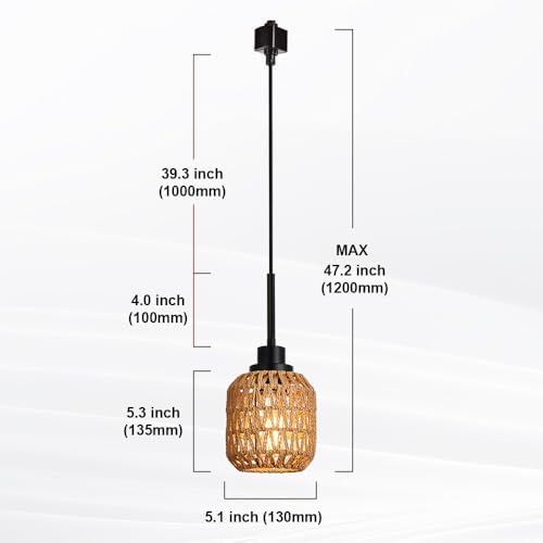 TULUCE 4-Pack Track Lighting Pendant Lights 1