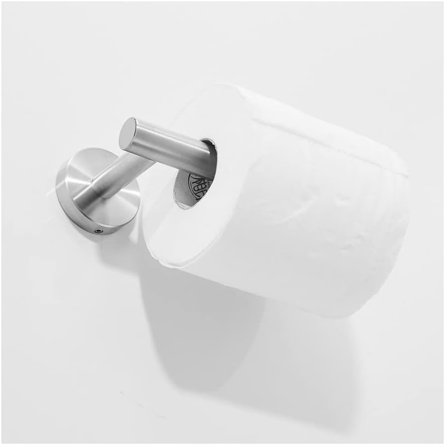 Sturdy Nickel Wall-Mounted Toiletpaper Holder