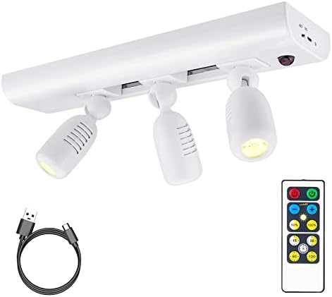 HONWELL Wireless LED Picture Lights with Remote and Rechargeable Batteries
