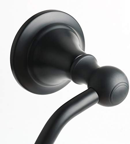 Alise Matte Black Towel Ring for Bathroom