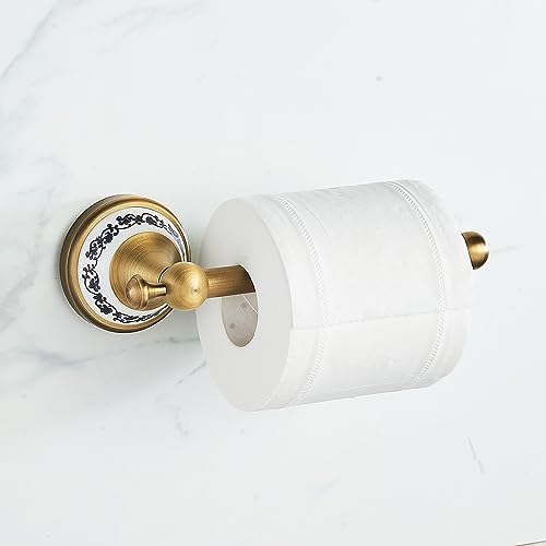 Toilet Paper Holder with Porcelain Design