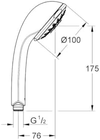 GROHE 5-Mode Handheld Shower 100 Enjoy