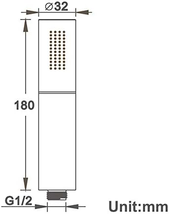 High-Pressure Brass handheld shower head with 2 spray settings
