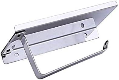 Stainless Steel Toilet Paper Holder with Phone Shelf