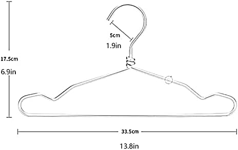 TBLOTYD 20-Pack Metal Hangers for Kids and Adults