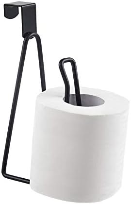 YININE Metal Toilet Paper Holder Stand Black