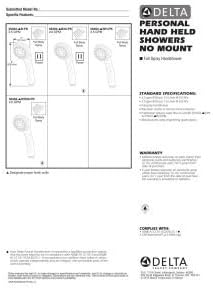 Delta 59462-B-PK Chrome Handheld Shower Head