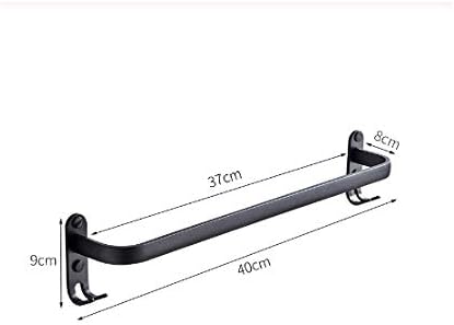 UOHUFIDABFD Towel Rack Wall Mounted Black