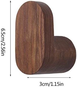 Lily Brown Heavy Duty Wood Hooks for Home Decor