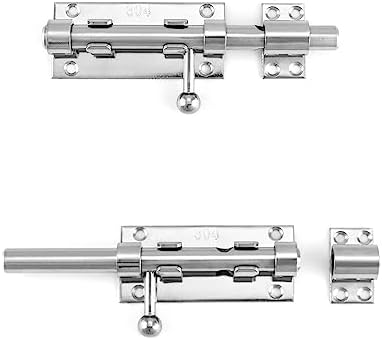 QWORK 8-Pack Sliding Bolt Gate Latch