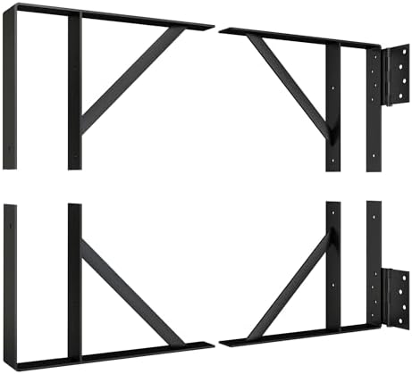 Heavy-Duty Anti-Sag Gate Bracket Set Stainless Steel Precision-Welded Hinges