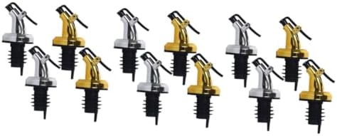 Alipis 12 Pcs Oil Nozzle Dispenser Set with Brush Lid