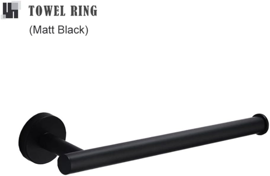 UTILES Brushed Gold Stainless Steel Round Towel Bar