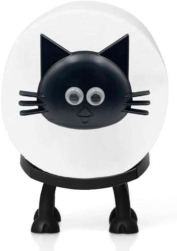 ZAGEVIVIN Cat Toilet Paper Holder Black Self Standing