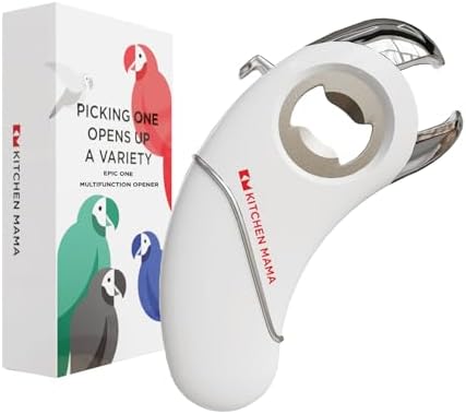 Kitchen Mama Epic One Multifunction Opener White