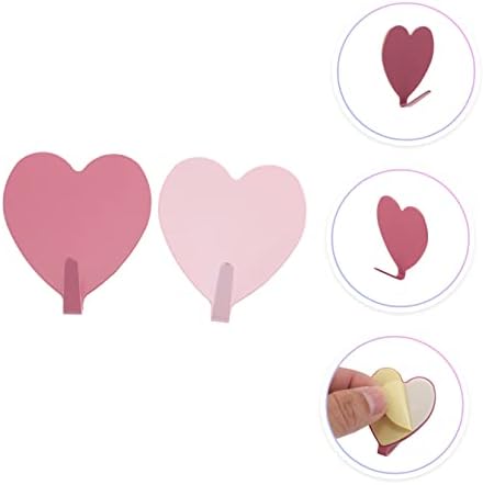 Jojofuny Heart-Shaped Hooks 10 Pack Wall Mount Storage Towel Hanger