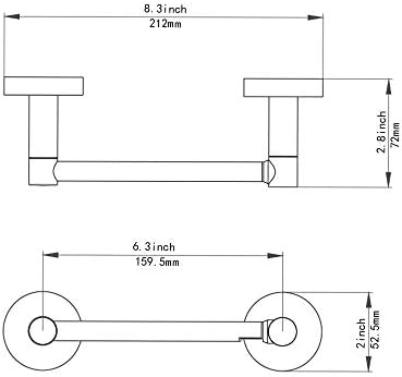 Fixsen Chrome Toilet Paper Holder Wall Mount 1