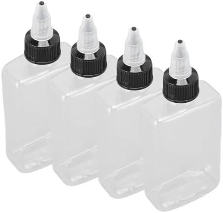 Cyrank 4 Pcs 100ML Twist Top Oil Dispenser Bottles for Camping Kitchen