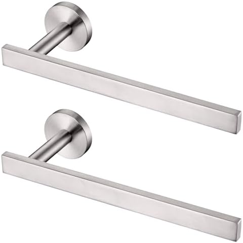 AONEON 2 Pack Stainless Steel Towel Rings Modern Bathroom Holder
