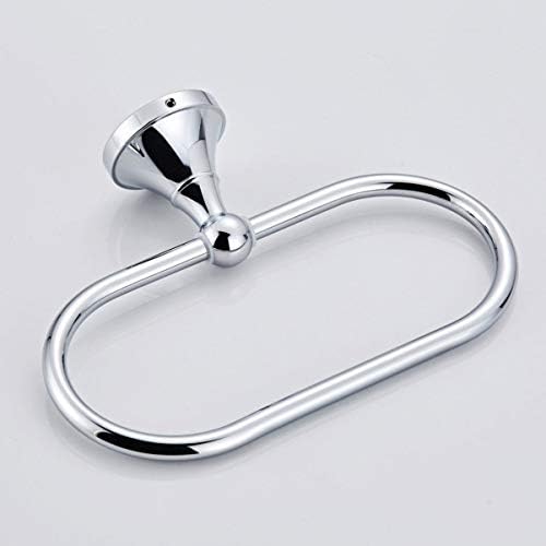 Veemoon Durable Brass Towel Ring with Chrome Finish