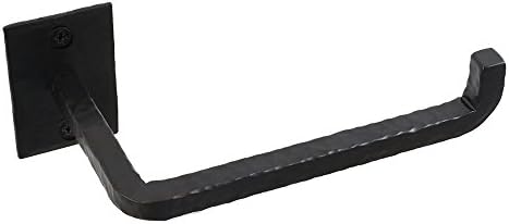 Handmade Wrought Iron Toilet Paper Holder - Black Iron Bathroom Decor