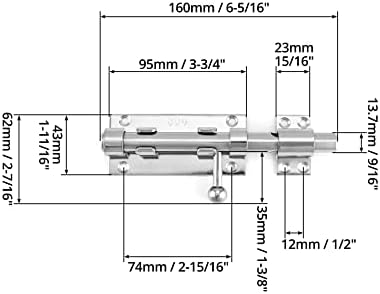 QWORKHeavy Duty Gate LatchSSS