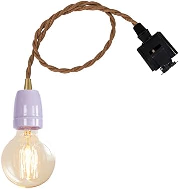 KAYYELAMP Purple J-Track Pendant Light No Bulb No Track