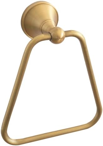 Celbon T-Shaped Bath Towel Ring with Antique Brass Finish 1