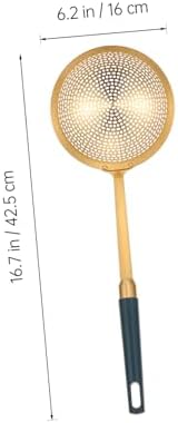 ABOOFAN Yellow Stainless Steel Skimmer Strainer Set