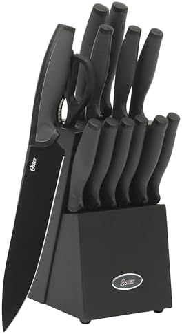 Oster Slicecraft 14-Piece Knife Block Set - Black