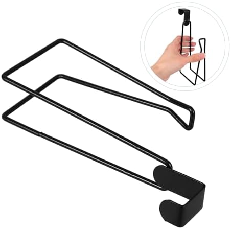 Sturdy Black Wall-Mounted Toiletpaper Holder For Modern Bathrooms