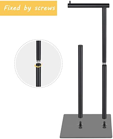 Sunexinlo Toilet Paper Holder Stand Set of 2 Black