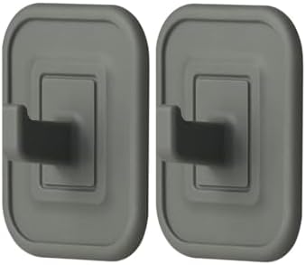 HOMEI 2-Pack Silicone Adhesive Shower Hooks