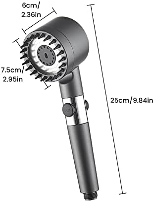 Relaxing High-Pressure Massage Shower Head with Pause Function