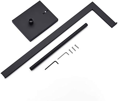 Miyili Matte Black Free Standing Toilet Paper Holder