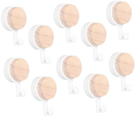 10Pcs Wall Mounted Pasting Hooks for Home Chic Storage