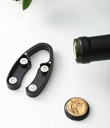 OHMAXHO 4 Pack Magnetic Wine Foil Cutter Tool Black 1