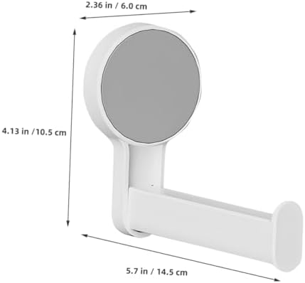 Homoyoyo Toilet Paper Holder Wall Mount Space-Saving White Dispenser