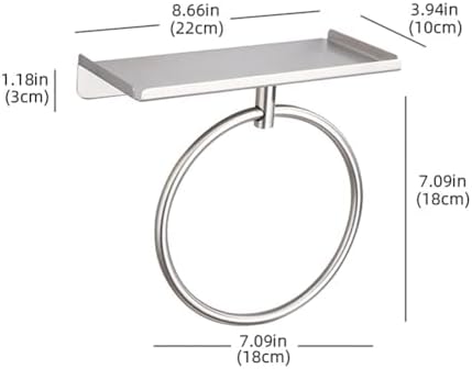 FKmindyq Bath Towel Ring with Shelf