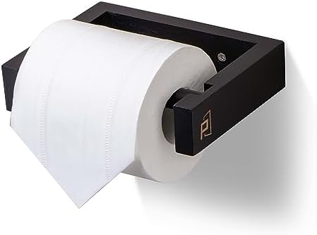 PYINRUOLI Bamboo Wall-Mounted Toilet Paper Holder