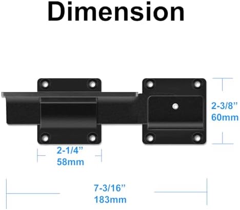 Durable Metal Gate Latch with Smooth Finish