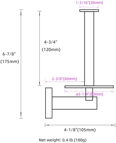 Aomasi Vertical Tray Toiletpaper Holder