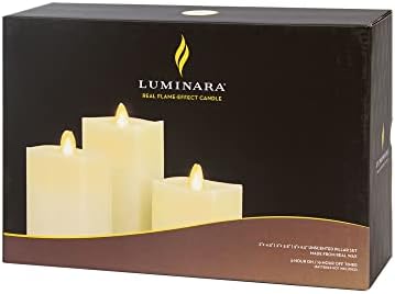 Luminara Realistic Flameless LED Candles Set of 3