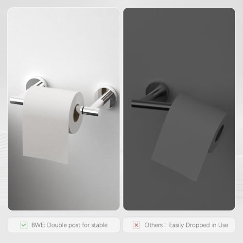 Sturdy and Stylish Double-Post Toilet Paper Holder