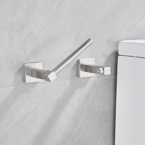 Stainless Steel Double Post Pivoting Toilet Paper Holder